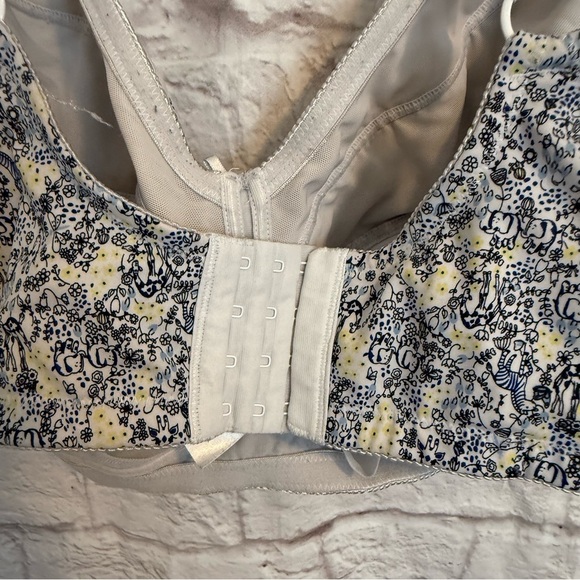 Ulla Popken womens bra 50C all over zebra elephant giraffe print wireless - Picture 7 of 8